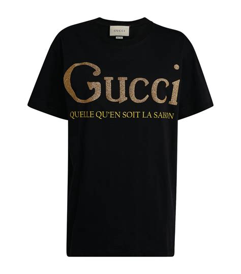 gucci t shirt women's|women gucci slogan t shirt.